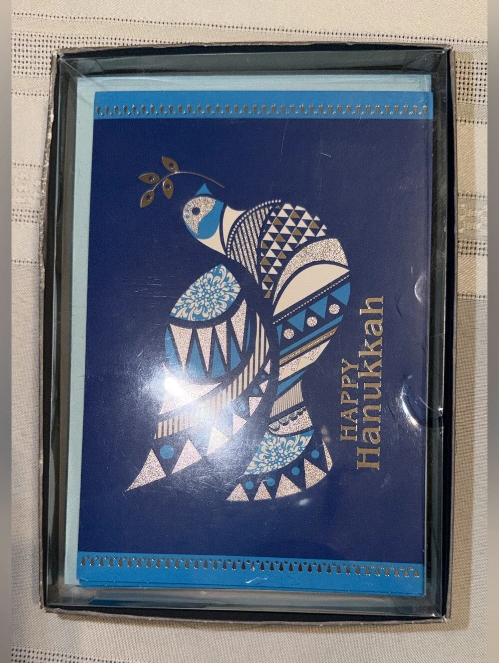 Hanukkah opened box